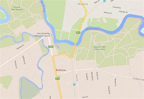 craigieburn to echuca|Map from Craigieburn to echuca